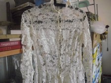 ANTICO RICAMATO ABITO DA SPOSA