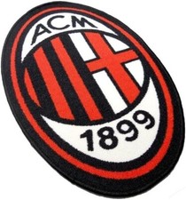 Tappeto Antiscivolo Ovale AC Milan 50x75 cm Prodotto Ufficiale Squadra Rossonero