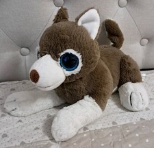 Peluche pupazzo cane lupo stile TY lungo 27 cm collezione