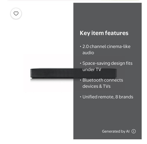 Soundbar con - ch.,