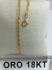 Bracciale in oro giallo 750 18 kt carati lungo cm. 19,0 grammi 1,70 catena +2250