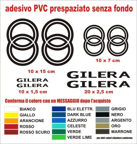 Adesivi gilera kit moto logo - gilera,