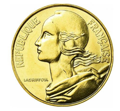 Pièce centimes france - pièce, 20