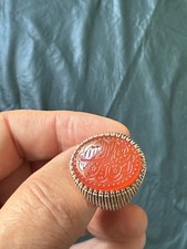 MEN'S SILVER RING ENGRAVED