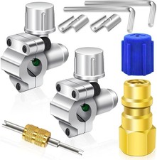 Kit valvole retrofit aria condizionata - set refrigerante, argento/oro -...