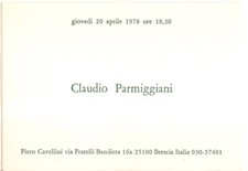 Claudio Parmiggiani invito