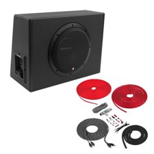 Rockford Fosgate P300-10 Subwoofer Singolo 10" 300W Potenziato + Kit Amplificatore