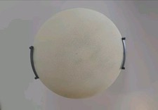 Plafoniera In vetro giallo