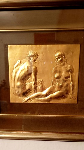 Quadro bassorilievo foglia - bassorilievo,