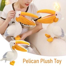 Peluche peluche pellicano cartone animato realistico bianco pellicano peluche uccellini animale bambola morbida