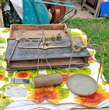 ANTICA BILANCIA DI PRECISIONE PESI IDEA ARREDO FARMACIA CHIMICA ORAFO OREFICE