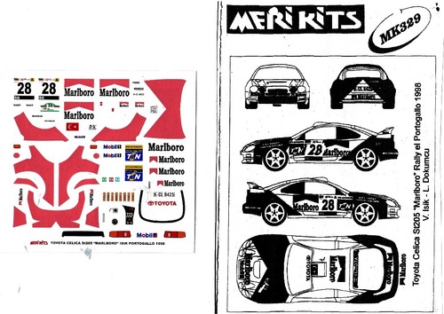 Decal toyota celica st205 - celica,