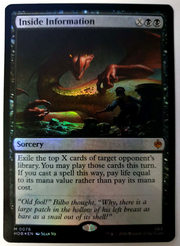 Inside information foil - information,