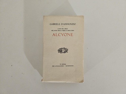 Gabriele annunzio alcyone - d'annunzio,