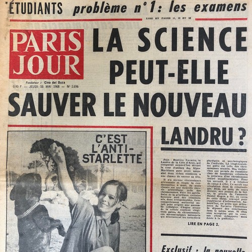 Journal paris jour mai - journal,