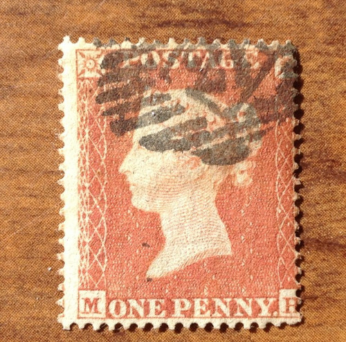 Francobollo one penny - gb, qv