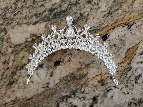 Tiara argento zirconi - argento,