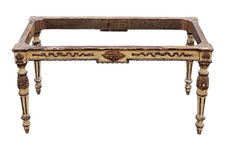 Antico TAVOLINO da Fumo Salotto Basso in Legno Laccato Italia Stile Luigi XVI