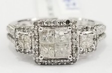 10k White  Gold 1 CT Diamond