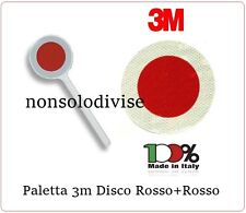 Paletta Segnaletica Stradale Disco Rosso + Rosso  Classe III° Neutra 3M original