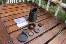 KIT 37 mm Convertitore grandangolare Canon WC-DC10 2 filtri Kinko Copriobiettivo