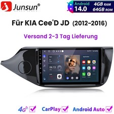 Autoradio Android 4+64 GB 8-Core Carplay GPS Navigatore per Kia Ceed Cee'D JD 2012-2016