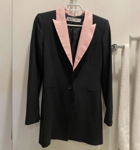 Zara black blazer dress - black,