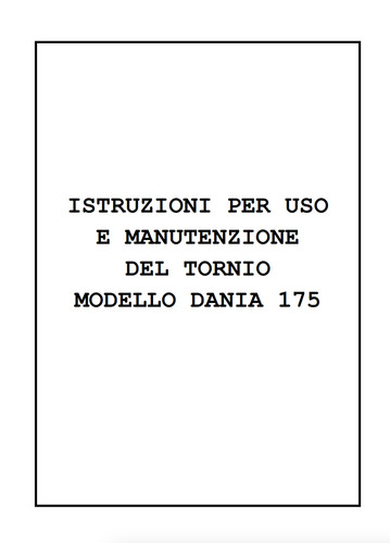 Grazioli dania 175 tornio - 175,