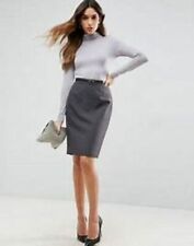 MAXMARA Gonna Lana VERGINE Grigio IT40/42 EU36/38 D34/36 ho Herno Luisa Spagnoli