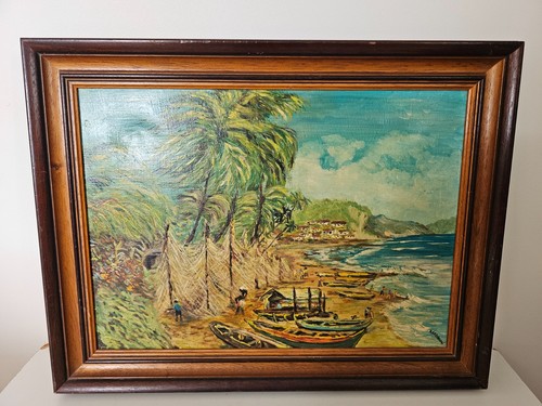 Tableau huile sur toile - huile,