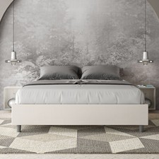 Letto imbottito azelia sommier - letto,