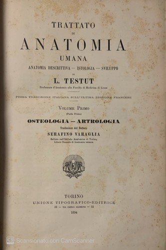 Trattato anatomia umana - trattato,
