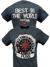 T-shirt grigia uomo In CM Punk