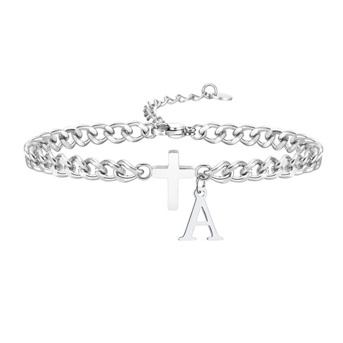 Bracciale croce ciondolo - bracciale,