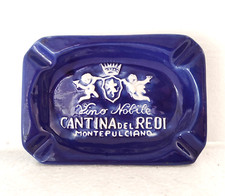 Posacenere Vino Nobile  montepulciano In Ceramica Vintage