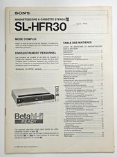 Sony hfr30 operating - sl-hfr30,