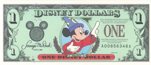 Banconota dollaro disney - 1,