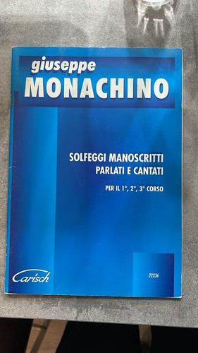 Spartito monachino solfeggi - monachino,