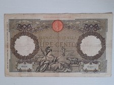 100 LIRE RARA DEL 05, 10, 1931 ROMA GUERRIERA CONTRASSEGNO FASCIO