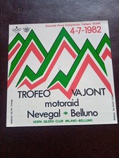 Adesivo Sticker Moto Rally Vajont 1982 Belluno Vespa Cagiva Club campionato 