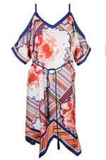 Rachel Roy Blu Pesca Stampato