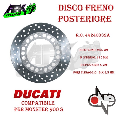 Disco freno posteriore per - disco,