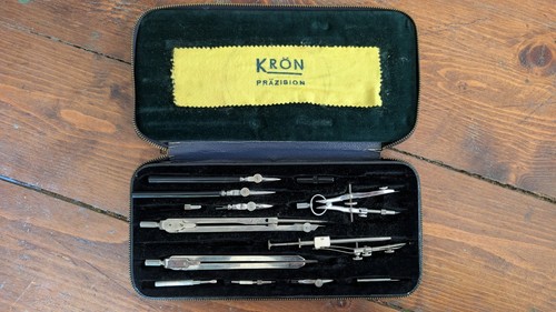 Set compassi vintage krön - compassi,