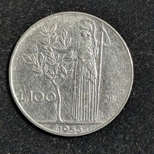 1955 R Italy 100 Lire