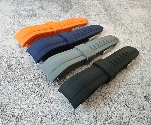 Curved end watch - end, strap