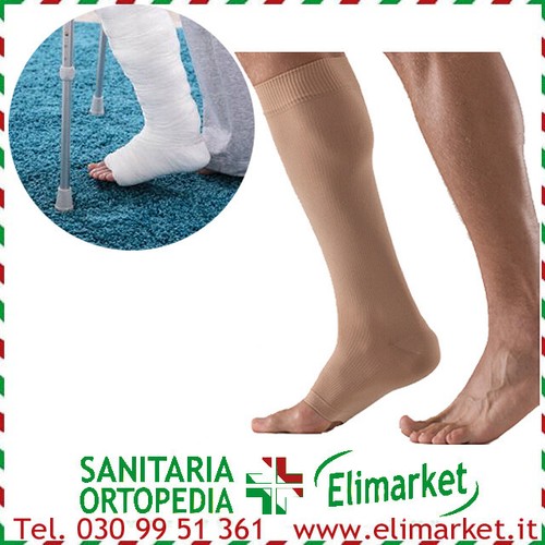 Calza elastica post - , gesso