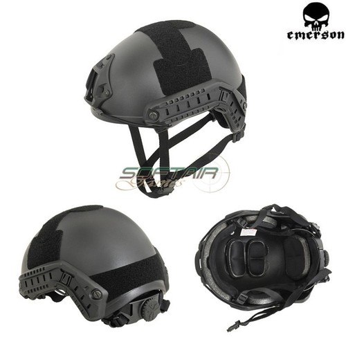 Elmetto fast black emerson - black,