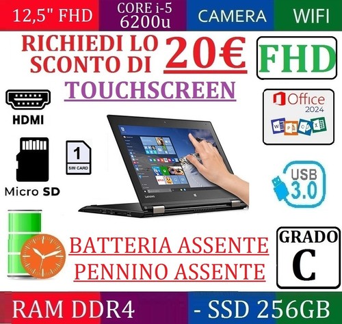 Notebook fhd lenovo - fhd, yoga