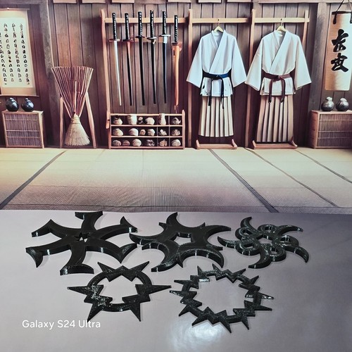 Set stelle ninja in gomma - ninja,