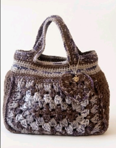 Borsa donna uncinetto fatta - borsa,